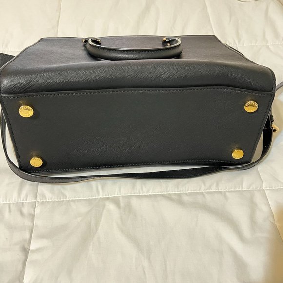 MICHAEL KORS  BLACK HANGBAG, BLACK WITH GOD TONE HARDWARE - Picture 15 of 16